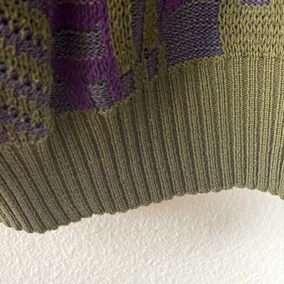 BACHRACH MULTICOLOR MEN'S  KNIT SWEATER SIZE L - Picture 8 of 9